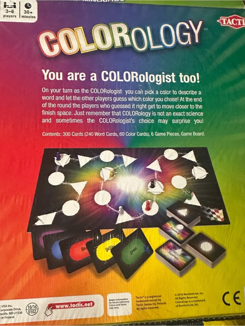 🌈 Colorology Board Game by Tactic — New/Sealed 🌈